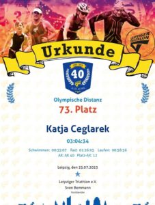 25. Gratulation an Katja